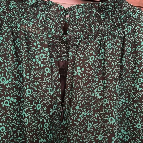 J. Crew Teal Floral Midi Dress - Picture 5 of 6